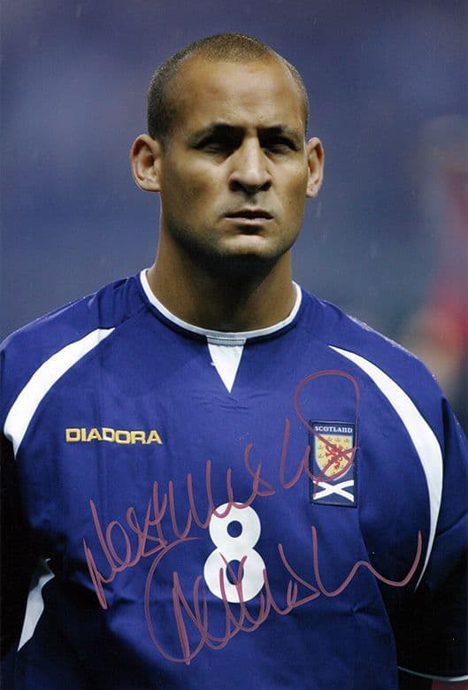 Nigel Quashie, Scotland, signed 12x8 inch photo.
