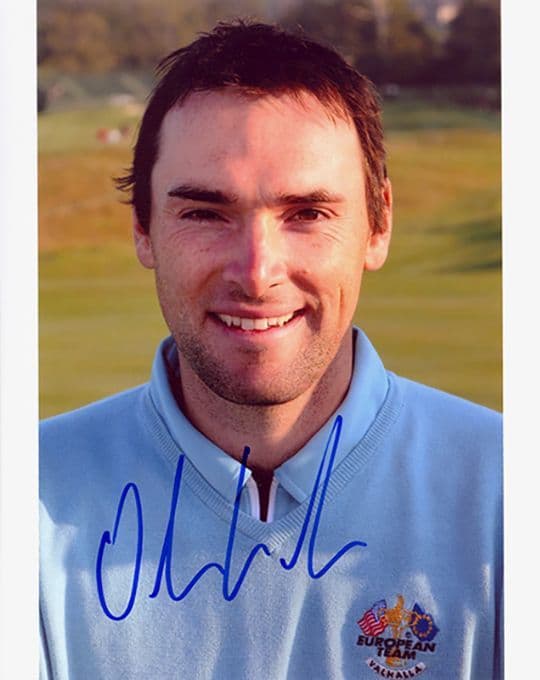 Oliver Wilson, Ryder Cup 2008 Valhalla, signed 10x8 inch photo.