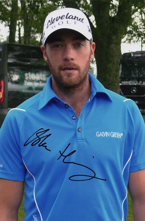 Oskar Henningsson, Swedish golfer, signed 9x6 inch photo.