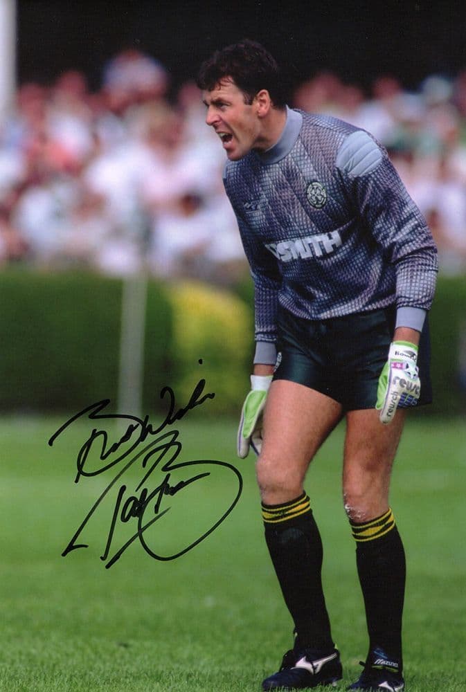 Pat Bonner, Glasgow Celtic, Republic of Ireland, signed 12x8 inch photo.