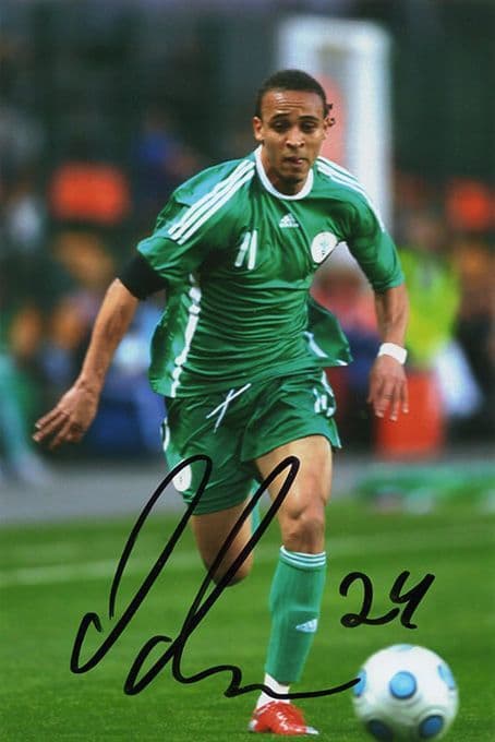 Peter Odemwingie, West Brom & Nigeria, signed 6x4 inch photo.