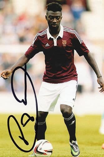 Prince Buaben, Hearts, signed 6x4 inch photo.