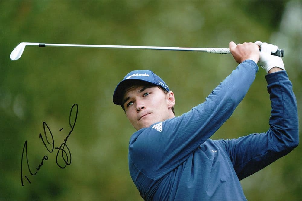 Rasmus Hojgaard, Danish golfer, signed 12x8 inch photo.