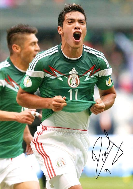 Raul Jimenez, Wolves & Mexico, signed A4 photo.