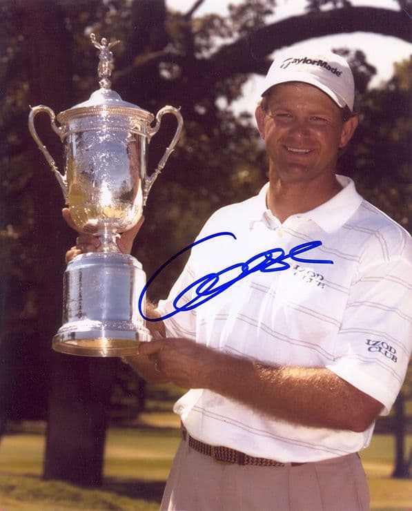 Retief Goosen, US Open Champion 2001, signed 10x8 inch photo.