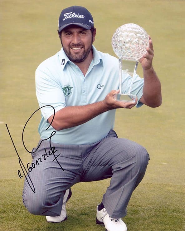 Ricardo Gonzalez, Argentine golfer, signed 10x8 inch photo.