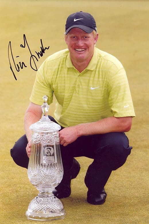 Richard Finch, English golfer, signed 12x8 inch photo.