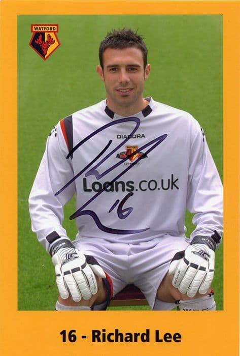 Richard Lee, Watford, signed 6x4 inch photo.