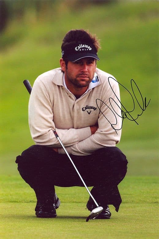 Robert Rock, English golfer, signed 12x8 inch photo.