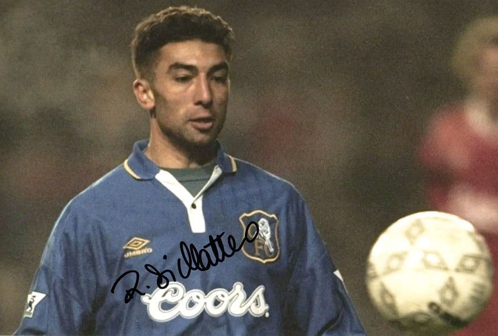 Roberto di Matteo, Chelsea, signed 12x8 inch photo.