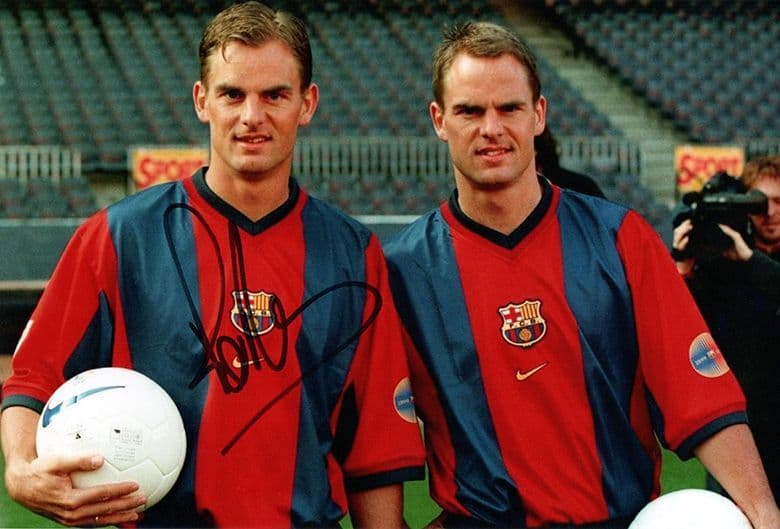 Ronald de Boer, Barcelona & Holland, signed 12x8 inch photo.