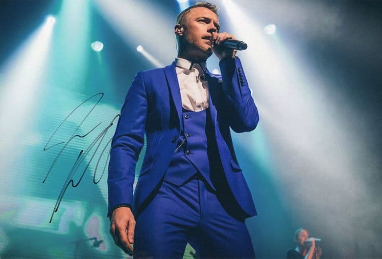 Ronan Keating, signed 12x8 inch photo.(2)