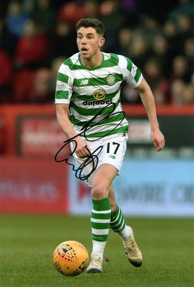 Ryan Christie, Glasgow Celtic, signed 12x8 inch photo.