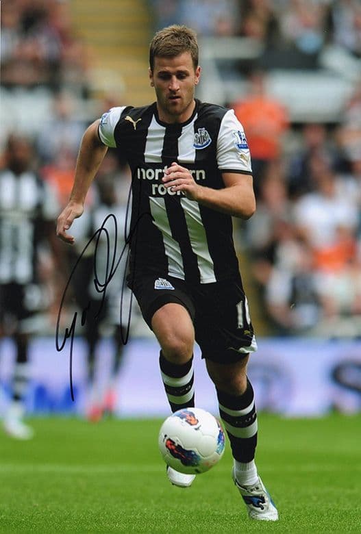 Ryan Taylor, Newcastle United, signed 12x8 inch photo.