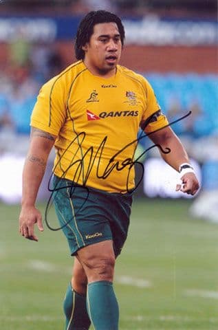 Salesi Ma'afu, Australia, signed 6x4 inch photo.