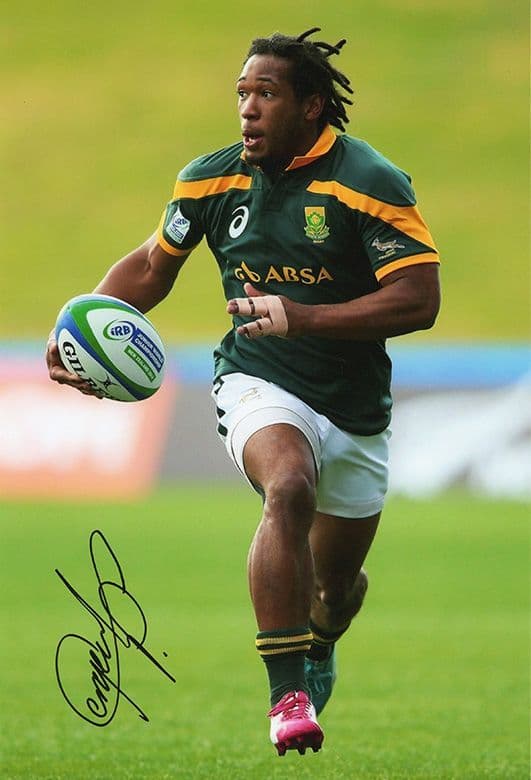 Sergeal Petersen, South Africa, signed 12x8 inch photo.