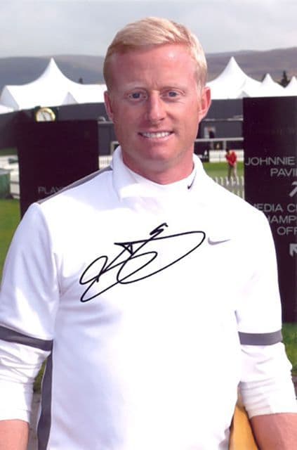 Simon Dyson, English golfer, signed 9x6 inch photo.