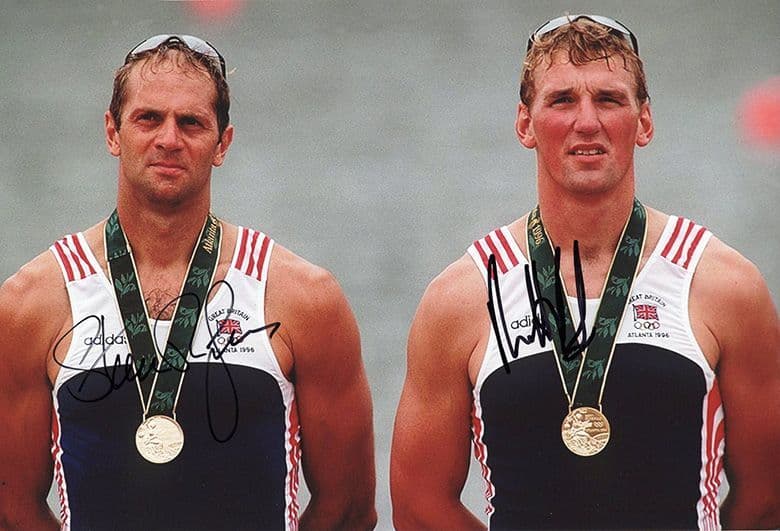 Steve Redgrave & Matthew Pinsent, Olympics 1996 Atlanta, signed 12x8 inch photo.