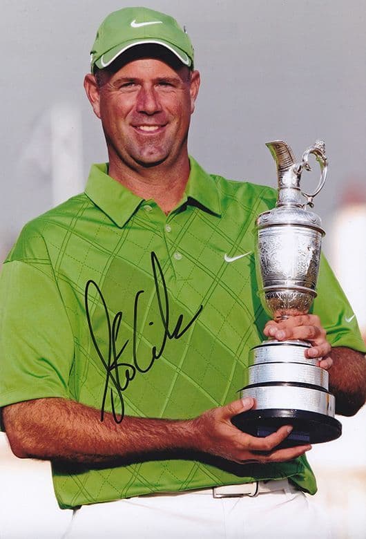 Stewart Cink, Open Championship 2009 Turnberry, signed 12x8 inch photo.