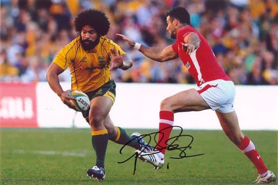 Tatafu Polota-Nau, Australia, signed 12x8 inch photo.