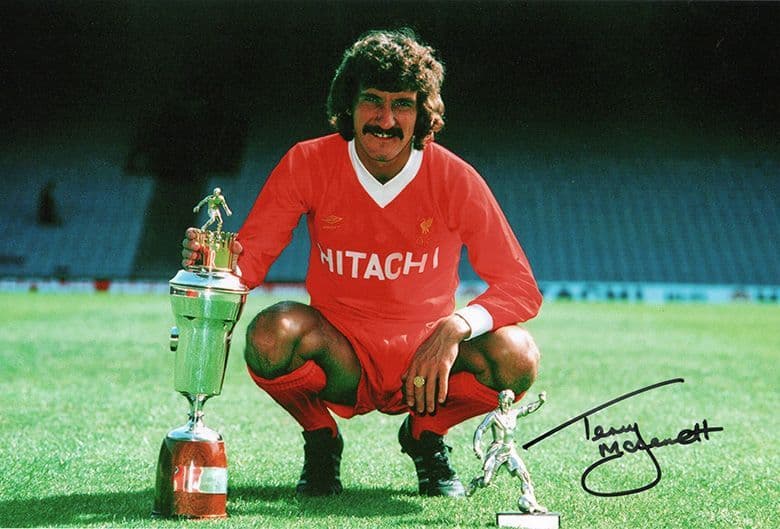 Terry McDermott, Liverpool, signed 12x8 inch photo.