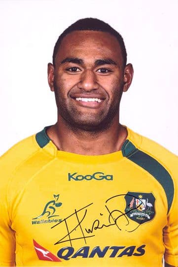 Tevita Kuridrani, Australia, signed 12x8 inch photo.