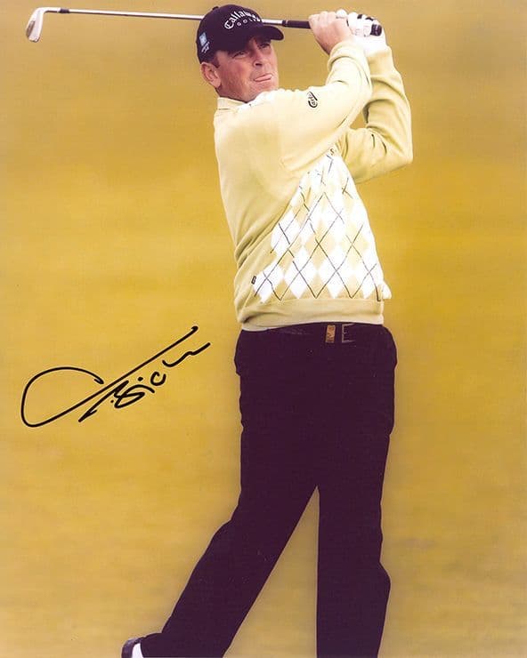 Thomas Bjorn, Ryder Cup player & captain, signed 10x8 inch photo.