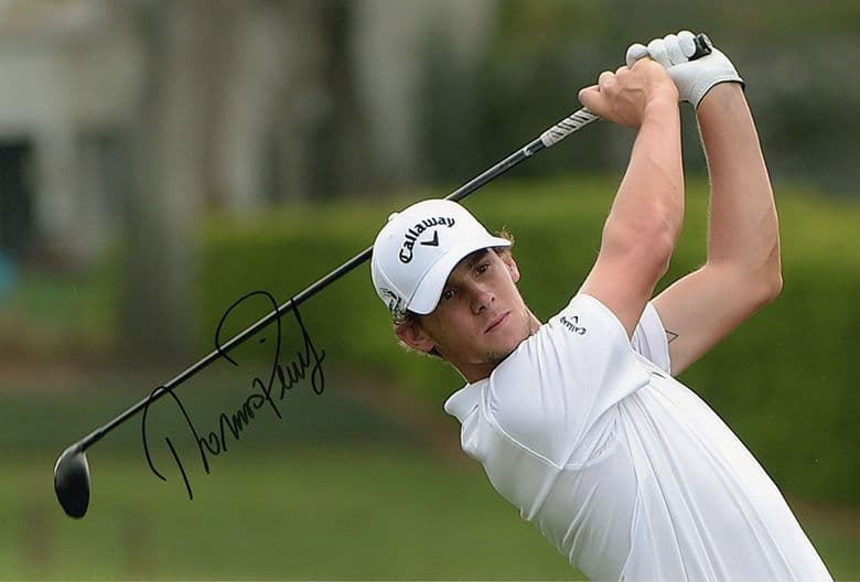 Thomas Pieters, signed 12x8 inch photo.