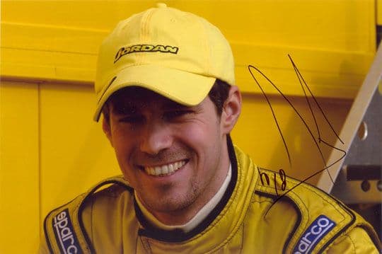 Tiago Monteiro, Jordan F1, signed 9x6 inch photo.
