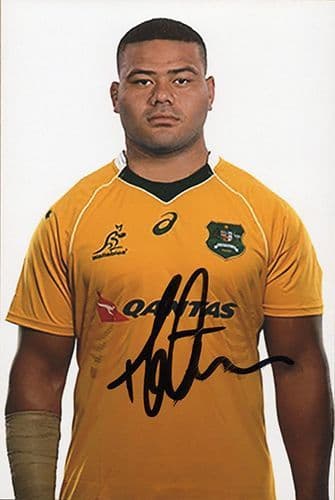 Tolu Latu, Australia, signed 6x4 inch photo.