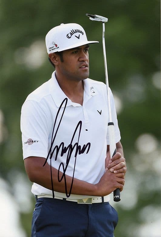 Tony Finau, American PGA Tour, signed 12x8 inch photo.