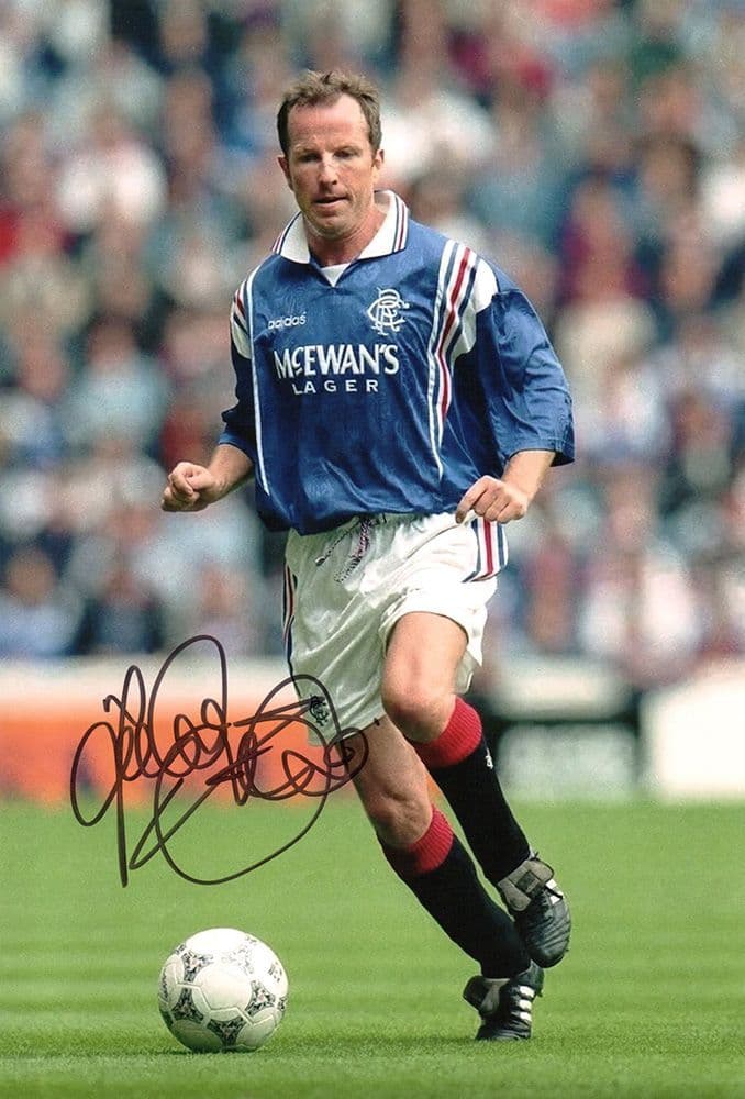 Trevor Steven, Rangers & England, signed 12x8 inch photo.