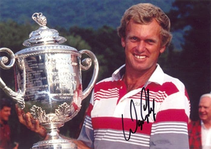 Wayne Grady, PGA Championship 1990, signed 7x5 inch photo.
