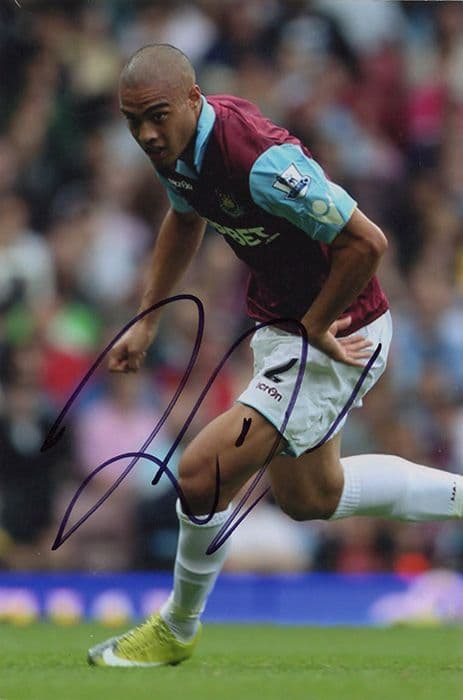 Winston Reid, West Ham Utd, signed 6x4 inch photo.