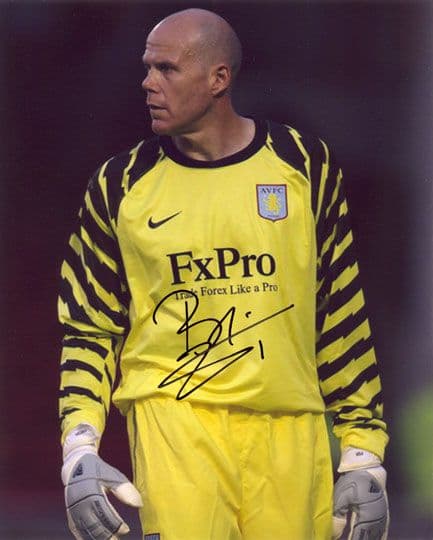 Brad Friedel, Aston Villa, signed 10x8 inch photo.